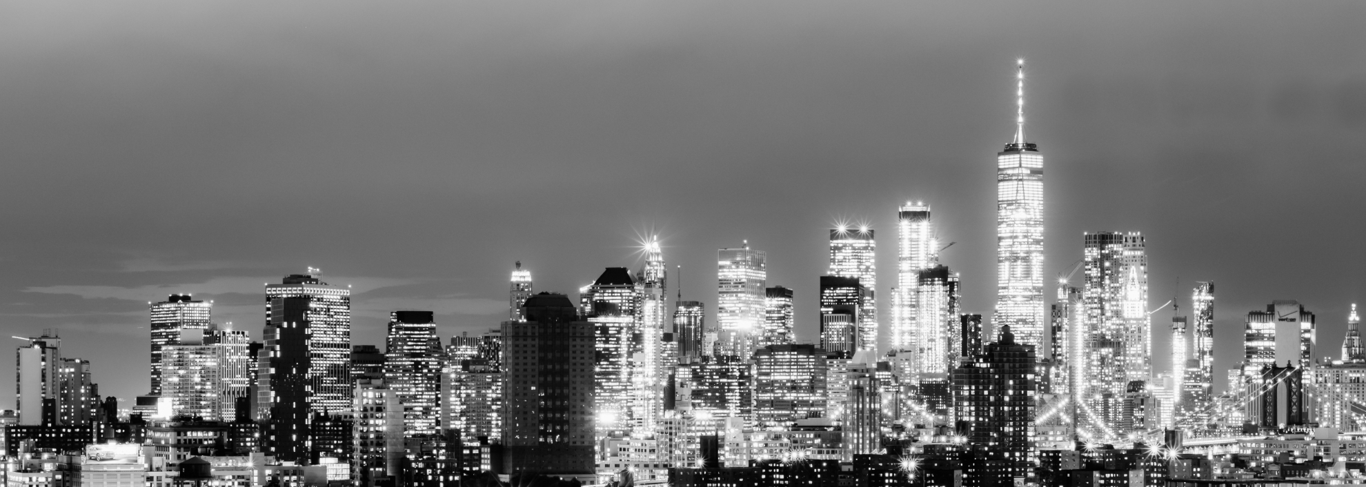 New York City skyline at night